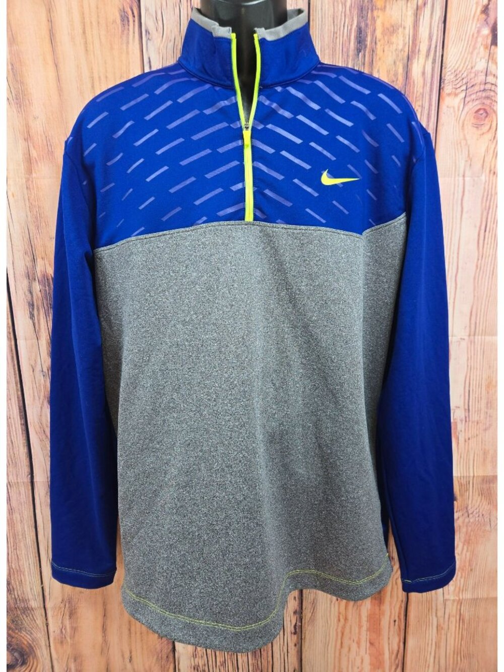 Nike Golf Tour Performance Dri-Fit Athletic Pullover Medium Blue/Gray